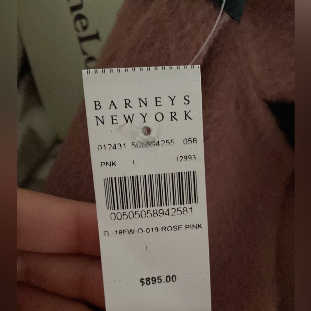 NWT Barneys New York $895 The Loom Alpaca A-Line Handmade Womens' Coat size L - Picture 9 of 10
